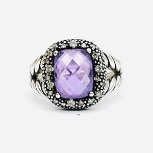 David Yurman Midnight Melange Amethyst Diamond Ring